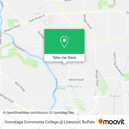 Mapa de Onondaga Community College @ Liverpool