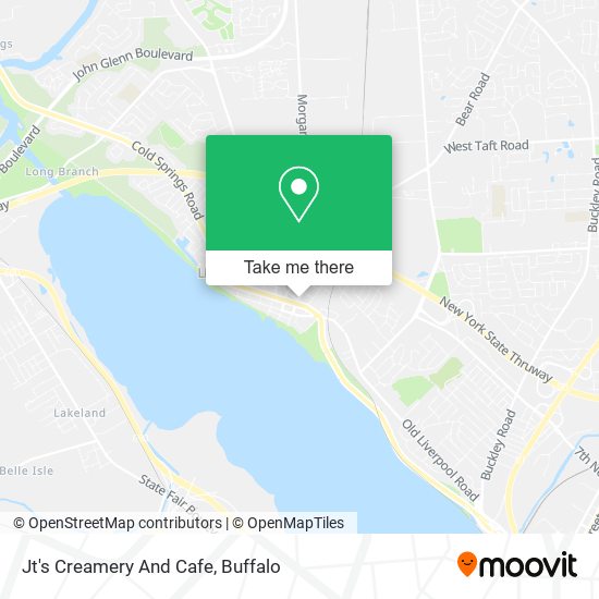 Mapa de Jt's Creamery And Cafe