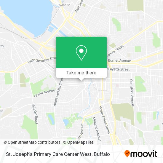 St. Joseph's Primary Care Center West map