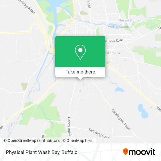Physical Plant Wash Bay map