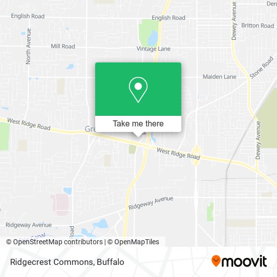 Mapa de Ridgecrest Commons