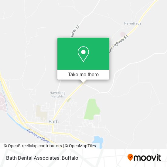 Bath Dental Associates map