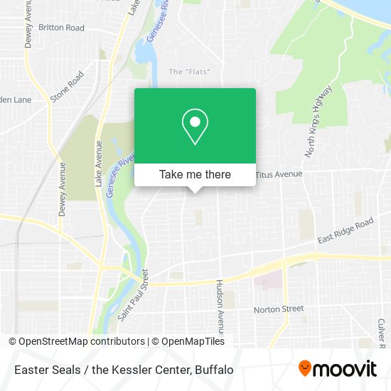 Mapa de Easter Seals / the Kessler Center