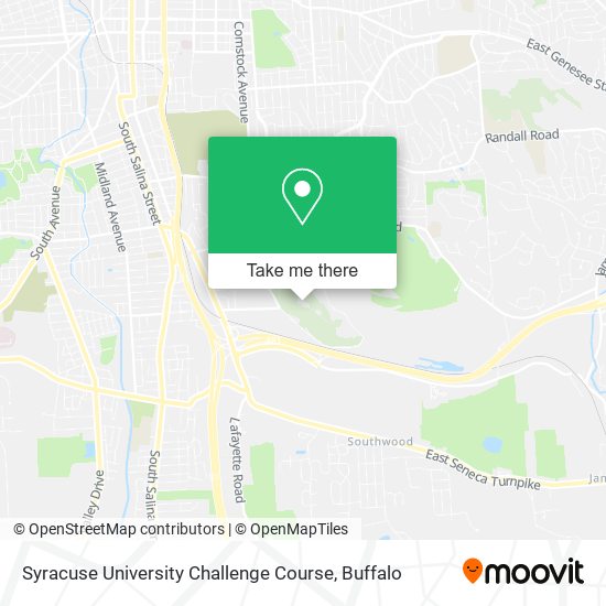 Mapa de Syracuse University Challenge Course