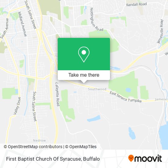 Mapa de First Baptist Church Of Syracuse