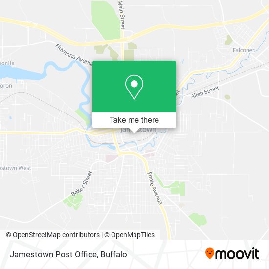Mapa de Jamestown Post Office