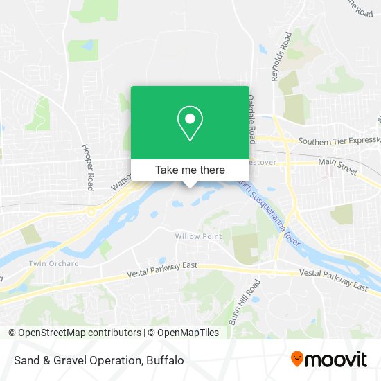 Sand & Gravel Operation map