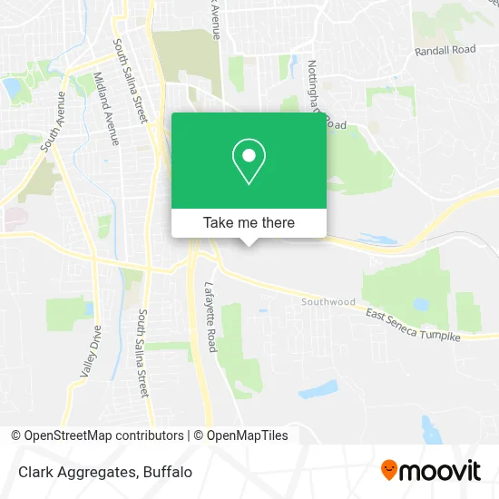 Clark Aggregates map