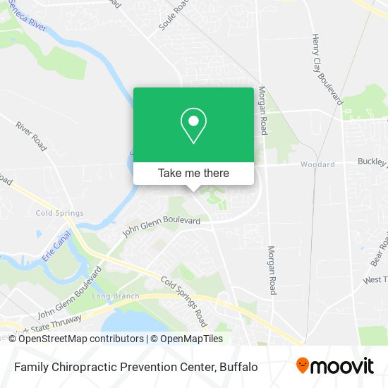 Family Chiropractic Prevention Center map