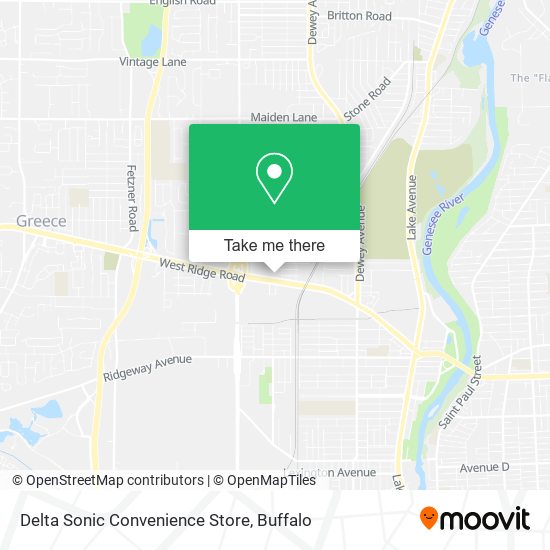 Delta Sonic Convenience Store map