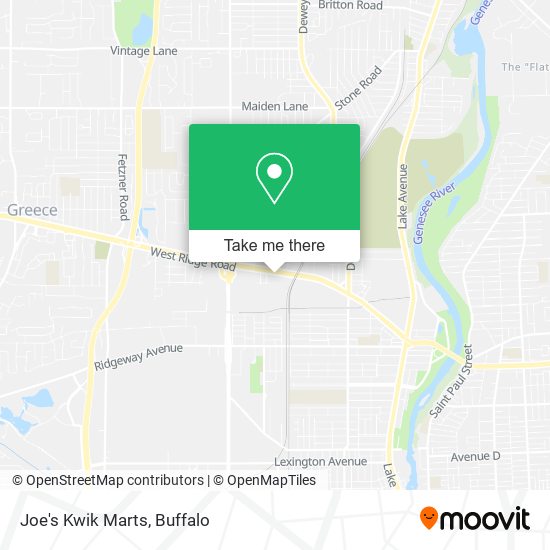 Mapa de Joe's Kwik Marts
