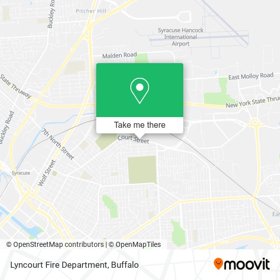 Lyncourt Fire Department map