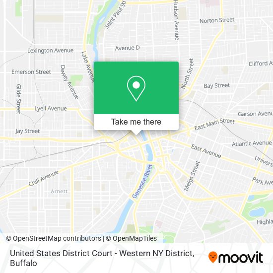 United States District Court - Western NY District map