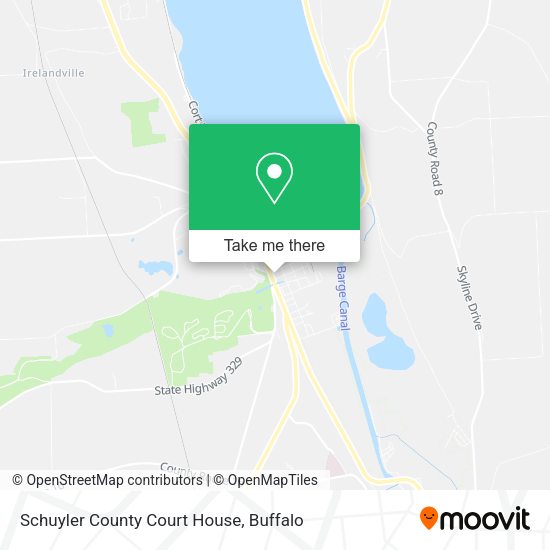 Schuyler County Court House map