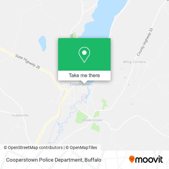 Mapa de Cooperstown Police Department