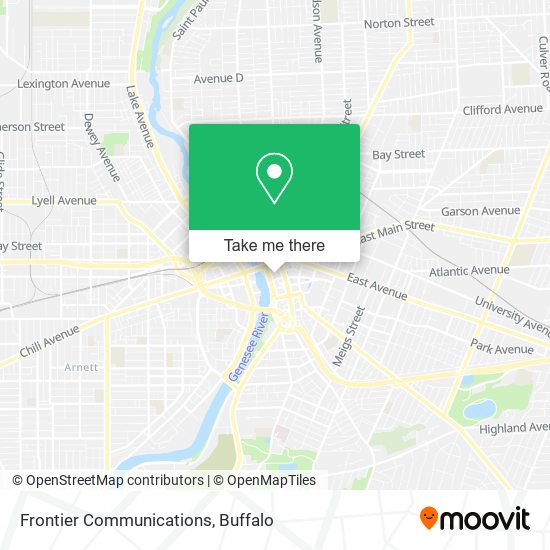 Frontier Communications map