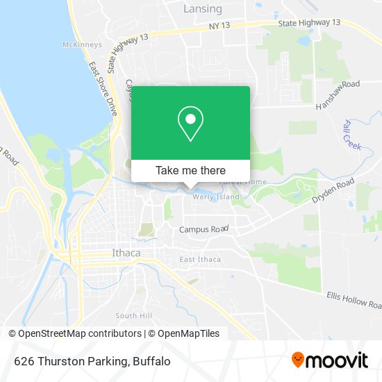 Mapa de 626 Thurston Parking