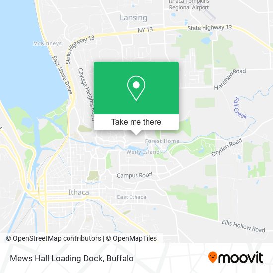 Mews Hall Loading Dock map