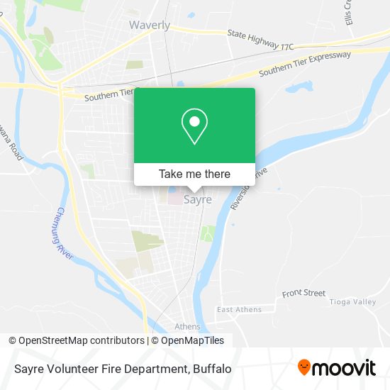 Sayre Volunteer Fire Department map