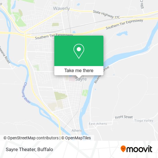 Mapa de Sayre Theater