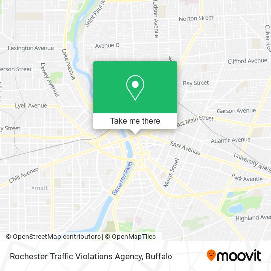 Rochester Traffic Violations Agency map