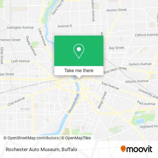 Rochester Auto Museum map