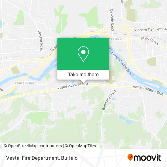 Vestal Fire Department map