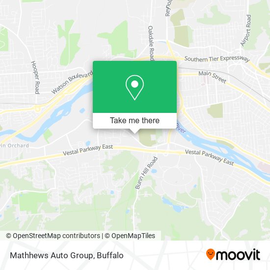 Mathhews Auto Group map