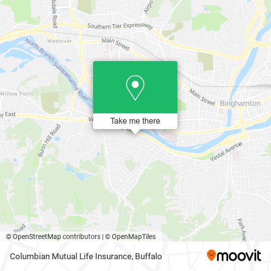 Columbian Mutual Life Insurance map