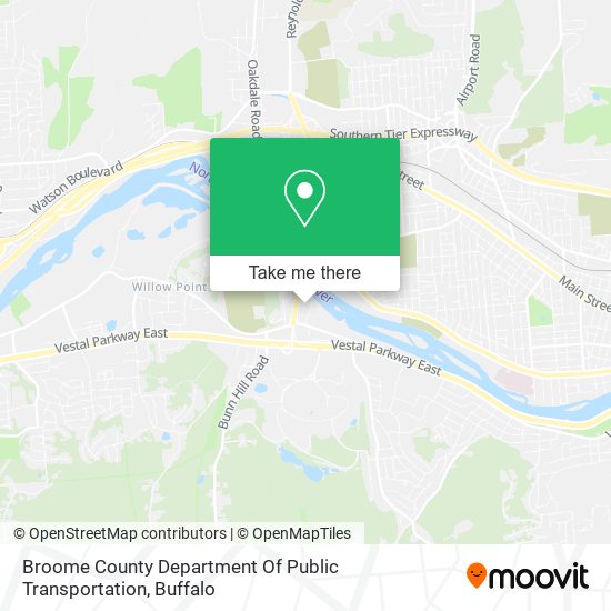 Mapa de Broome County Department Of Public Transportation