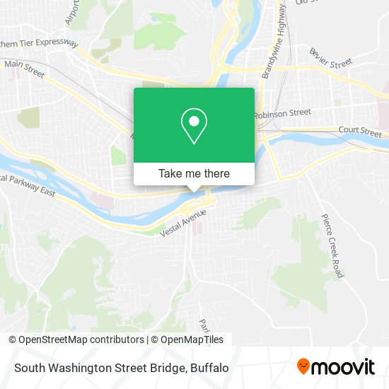 South Washington Street Bridge map