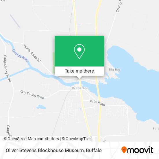 Oliver Stevens Blockhouse Museum map