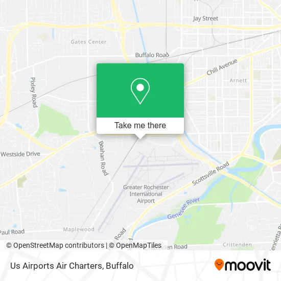 Us Airports Air Charters map