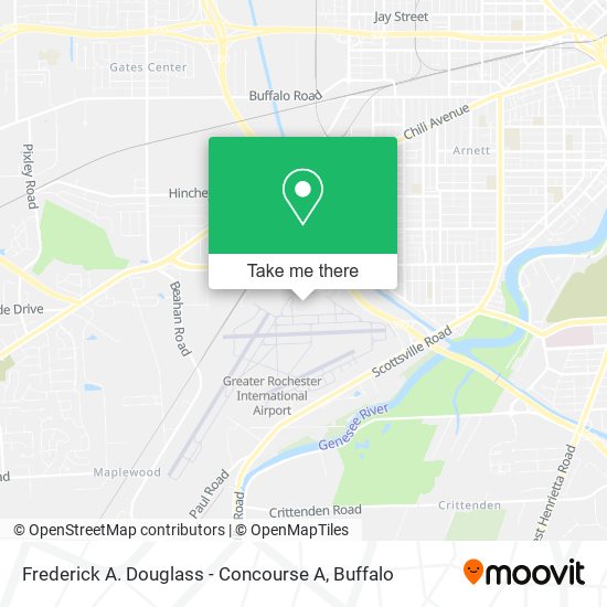 Frederick A. Douglass - Concourse A map