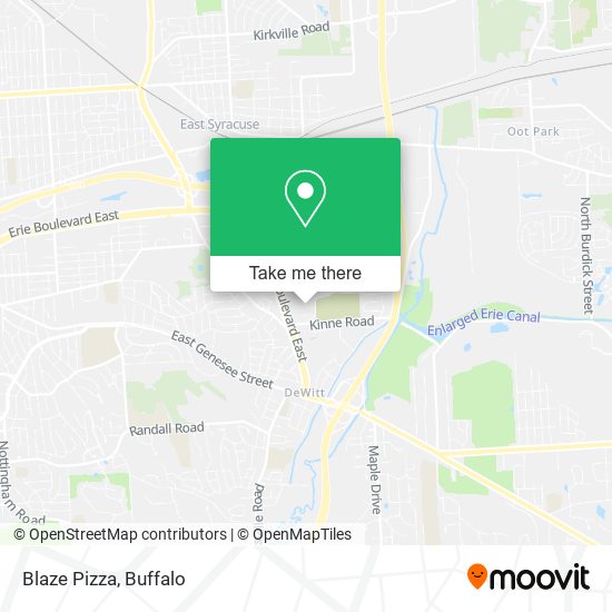 Mapa de Blaze Pizza