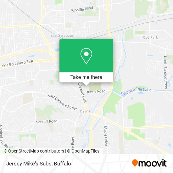 Mapa de Jersey Mike's Subs