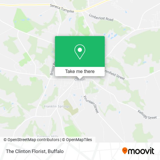 The Clinton Florist map