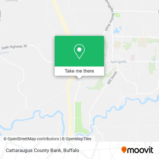 Cattaraugus County Bank map