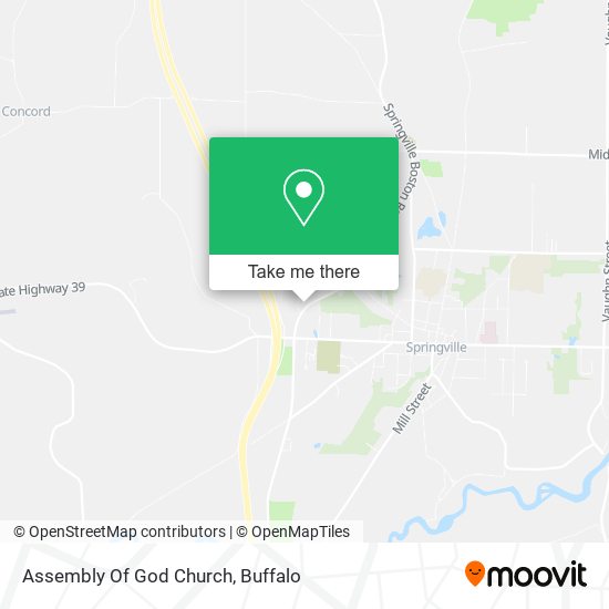 Assembly Of God Church map