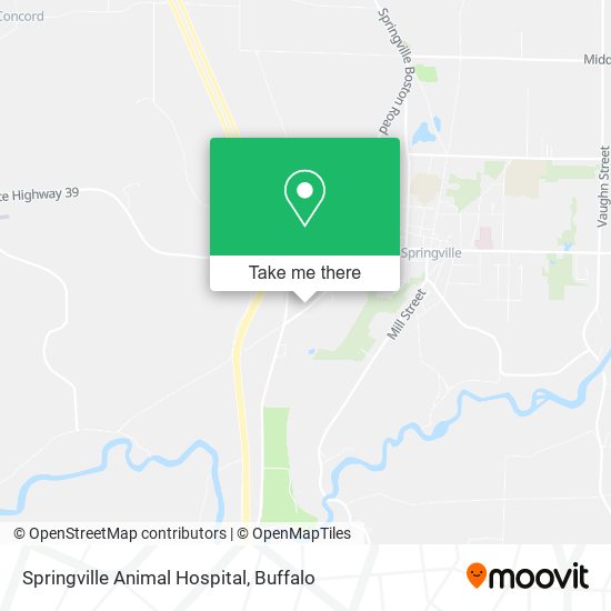 Springville Animal Hospital map