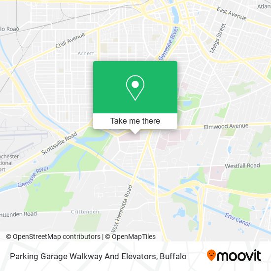 Parking Garage Walkway And Elevators map