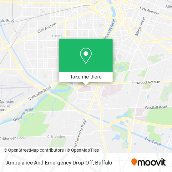 Mapa de Ambulance And Emergency Drop Off