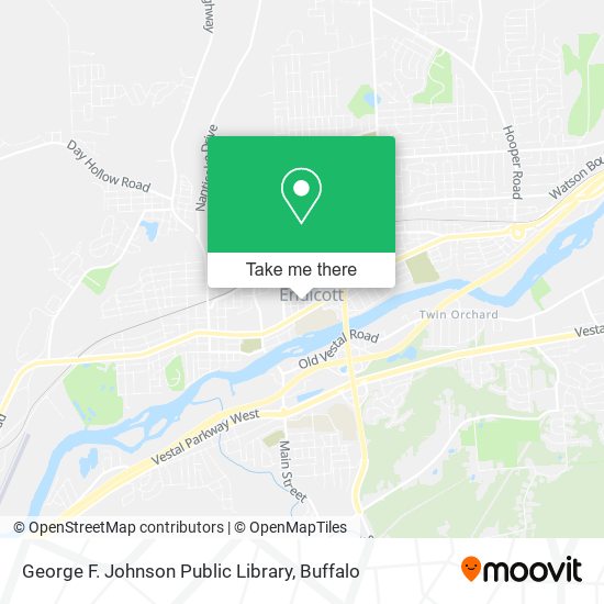 George F. Johnson Public Library map