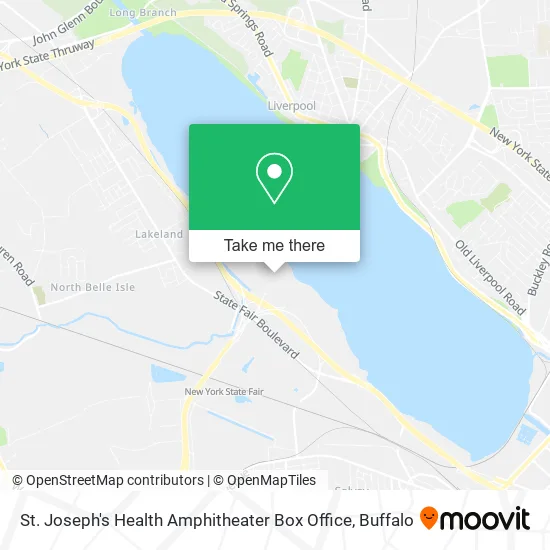 St. Joseph's Health Amphitheater Box Office map