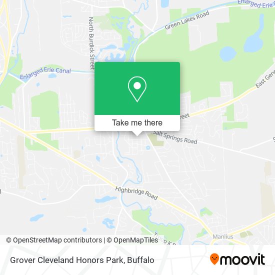 Grover Cleveland Honors Park map