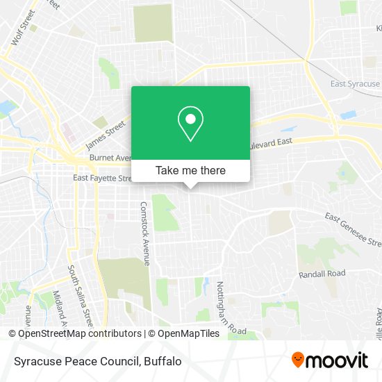 Mapa de Syracuse Peace Council