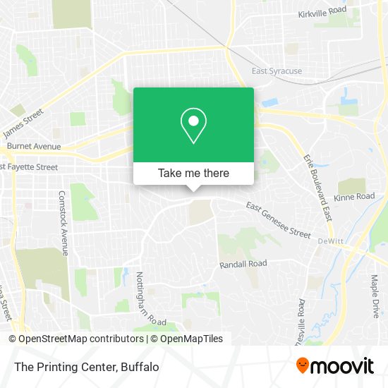 The Printing Center map