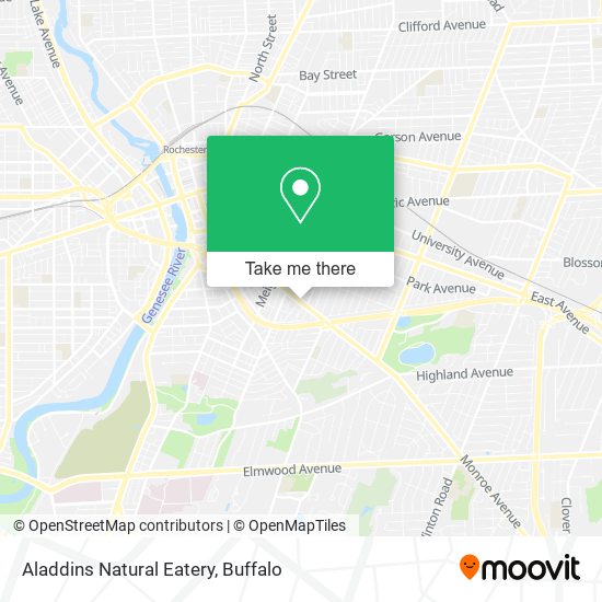 Mapa de Aladdins Natural Eatery