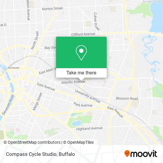 Mapa de Compass Cycle Studio