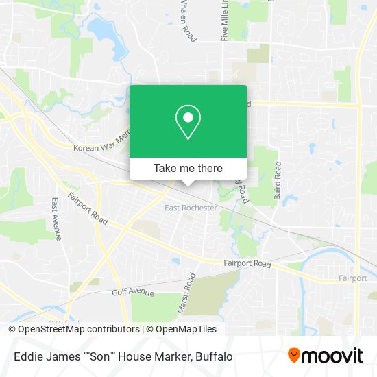 Mapa de Eddie James ""Son"" House Marker